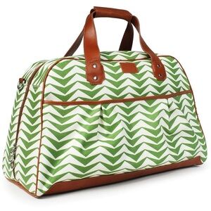 Halsea Dunes Weekend Bag Green Chevron